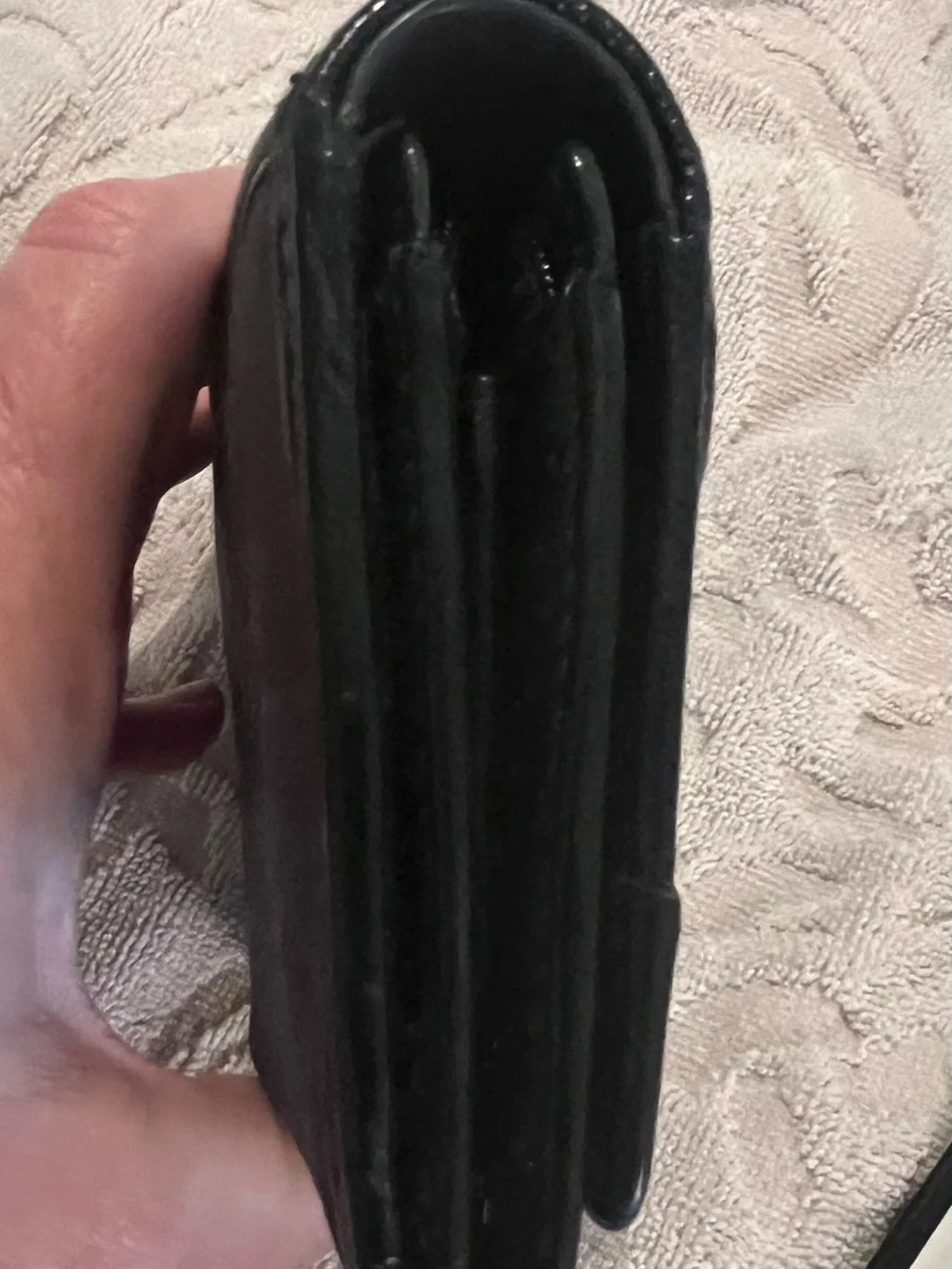 Coach Ashley Signature Pleat Wallet Black